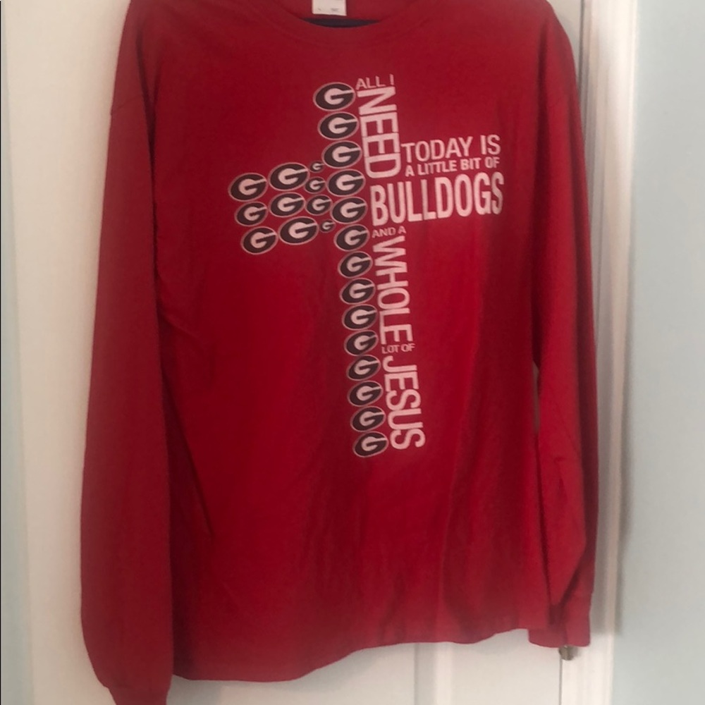 UGA women’s large red long sleeve shirt